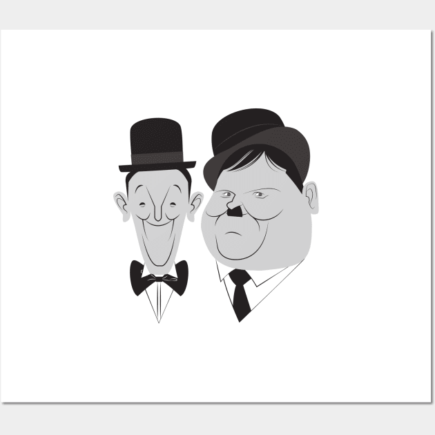 Laurel & Hardy - Comedy Masters Wall Art by Leo da Fonseca